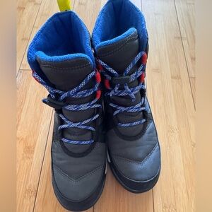 Kids' Sorel Black and Blue Winter Boots